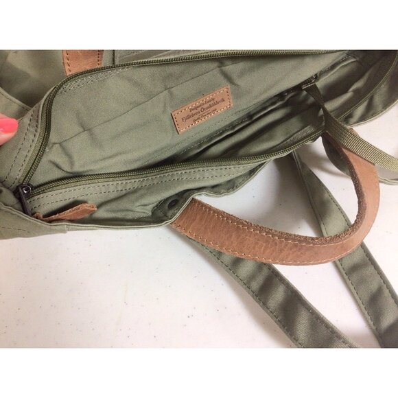 Fjallraven G-1000 Tote Bag Green Canvas Convertible Backpack - Picture 9 of 9